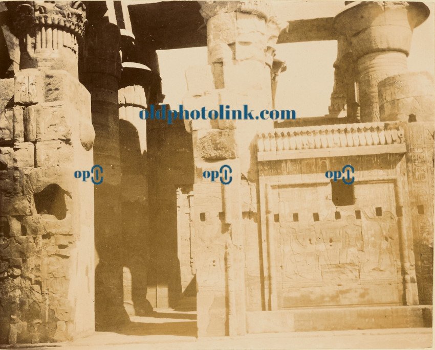 Egyptian temple ruins 1860