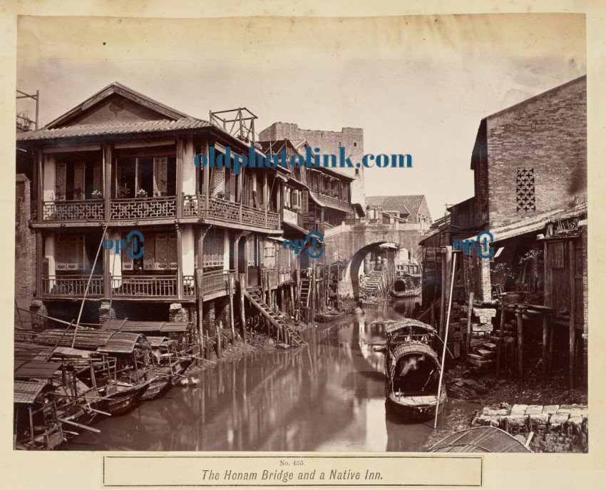 The Honam Bridge and a Native Inn 1880