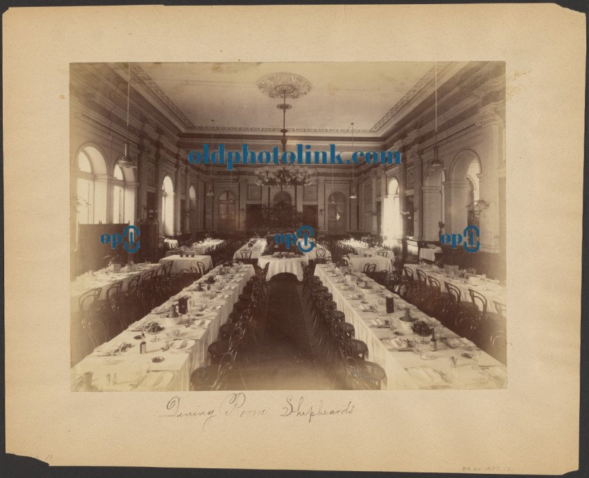 Dining Room at Shepheard's Hotel 1870