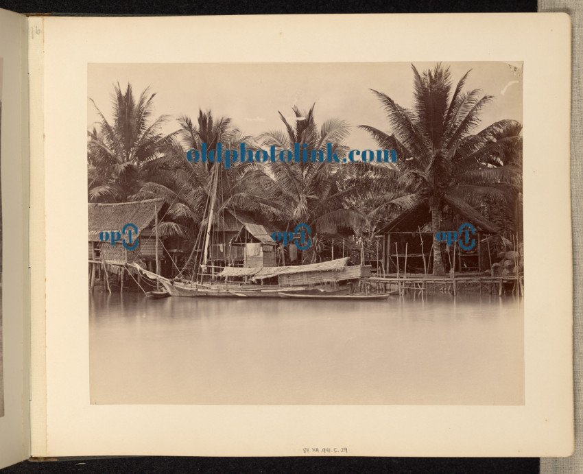 River Dwellings and Boats 1870