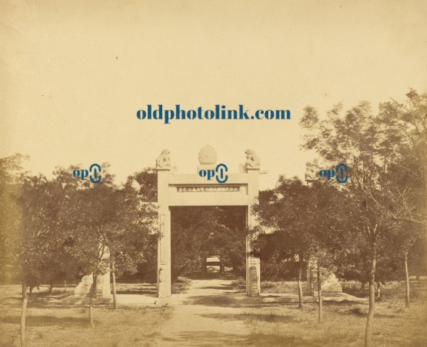 Tomb near Pa li k'um  The Scene of the Commencement of the Attack on the 21st September 1860 near Pekin