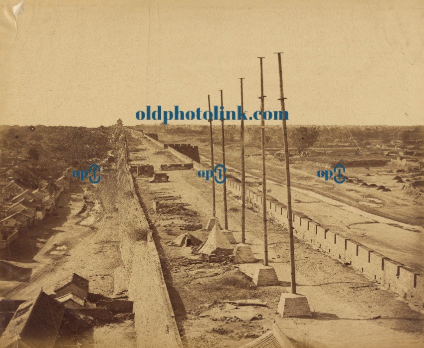 Top of the Wall from Antin Gate taken possession of by British and French Troops, October 21, 1860