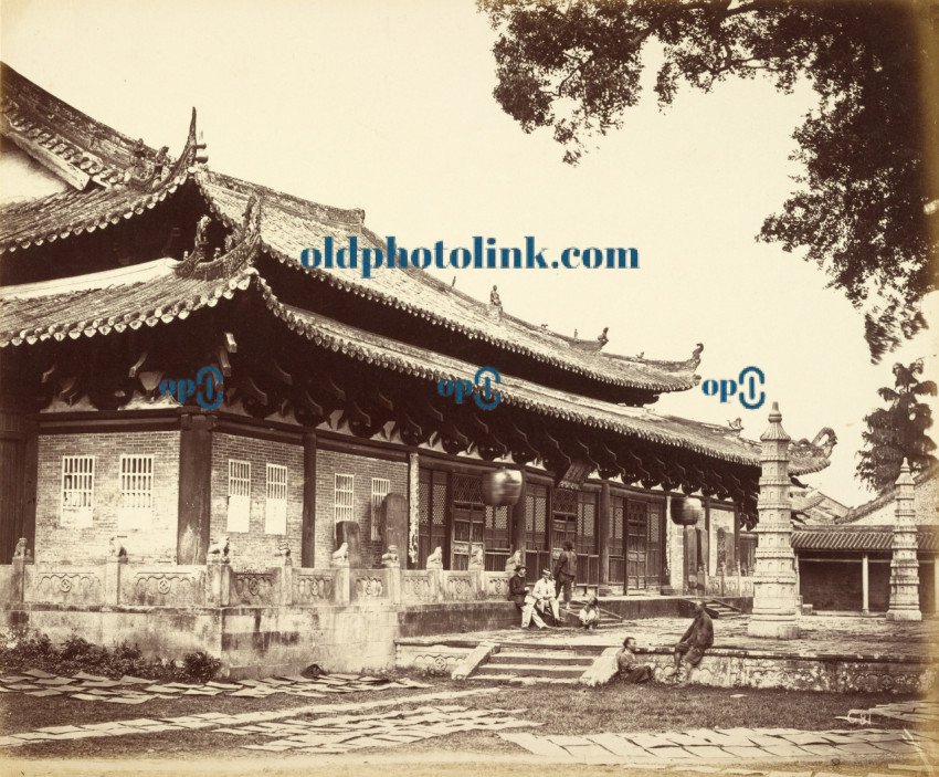 Temple in the Tartar Quarter, Canton, China 1870