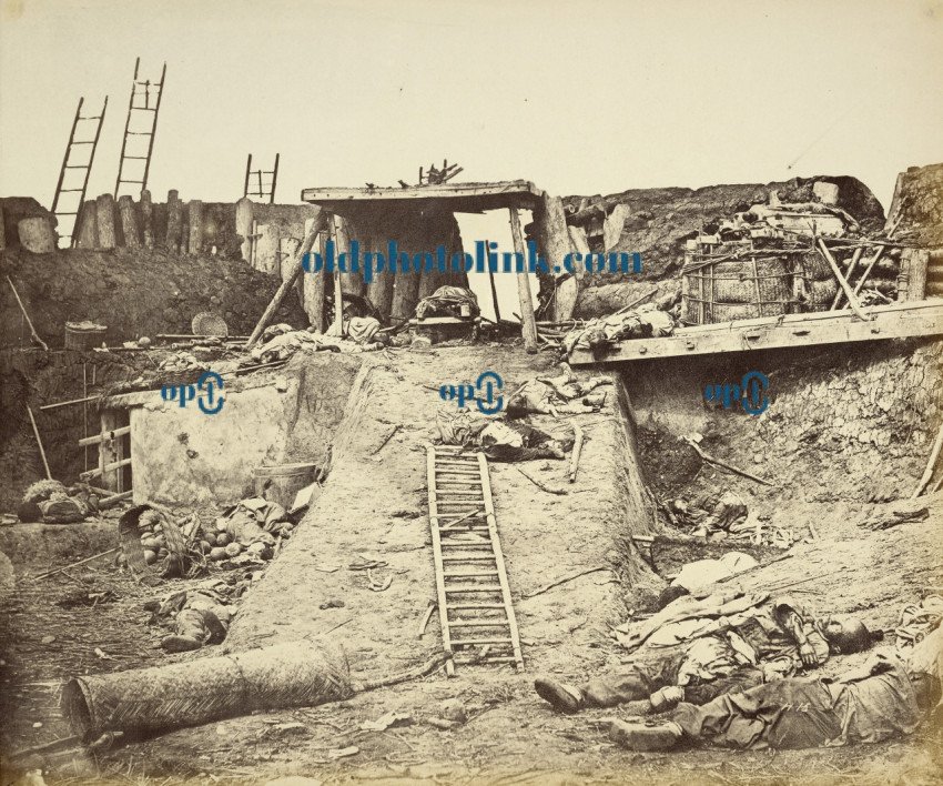 Interior of the Angle of North Fort 1860