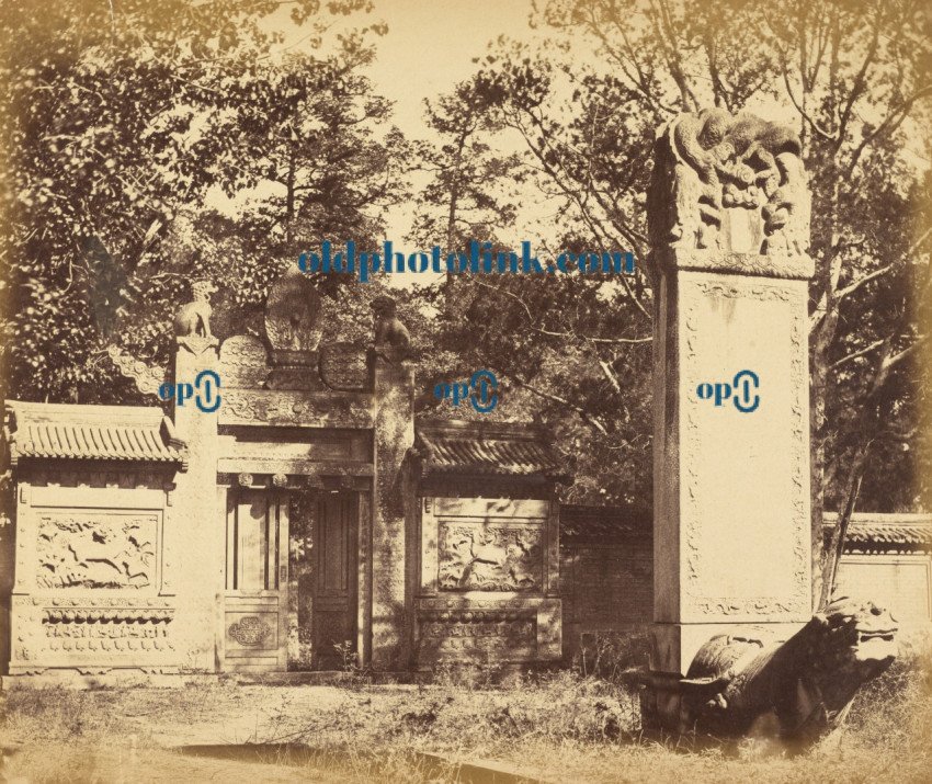 Exterior of the Tomb, Depot near Peking 1860