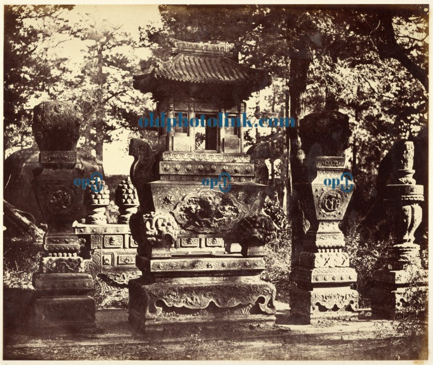 Interior of the Tomb at the Depot near Peking 1860