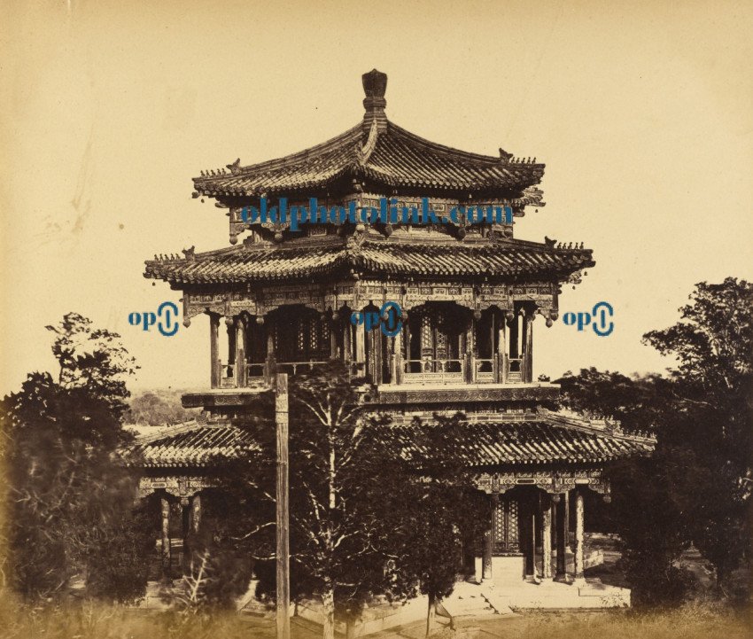 The Great Imperial Palace (Yuan Ming Yuan) Before the Burning, Pekin, October 18, 1860