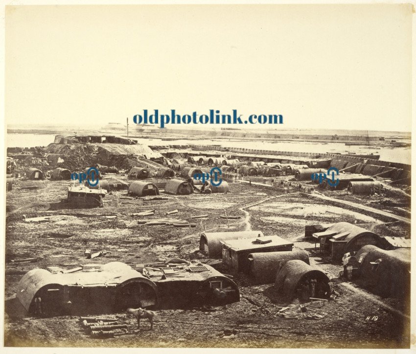 Interior of North Fort, Showing the Chinese Encampment, August 21st, 1860