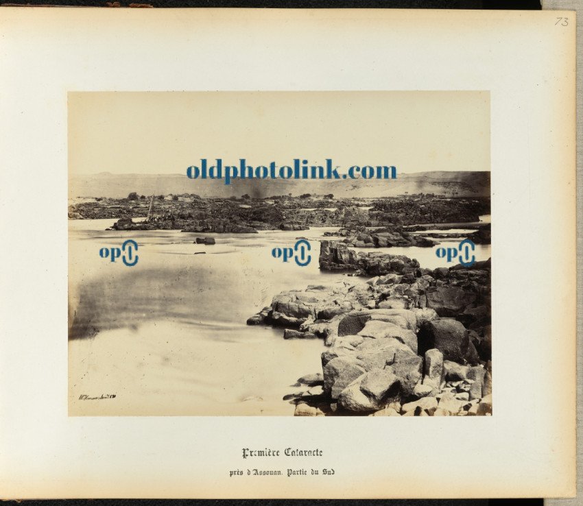 First Cataracts of the Nile, near Aswan 1860