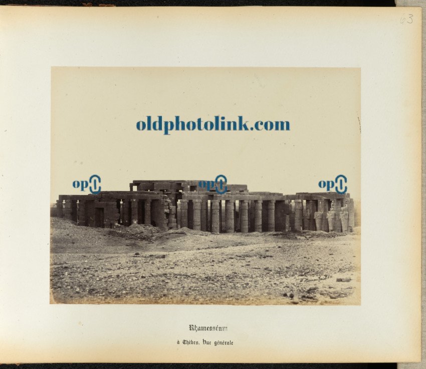 Ramesseum, general view 1860