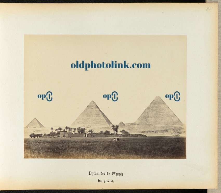 Pyramids of Giza 1860