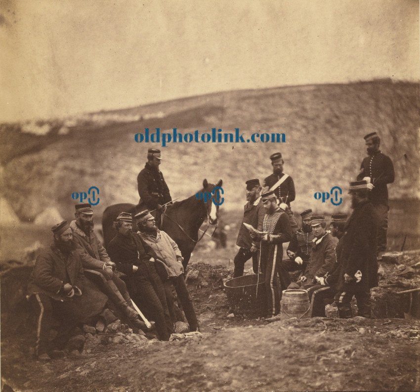 Officers and Men of the 8th Hussars  1855