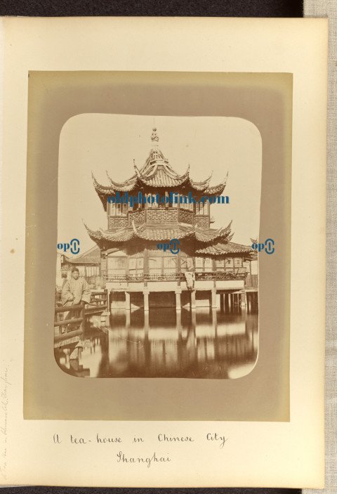 The Woo Sing Sing Tea House in Shanghai, China, 1870