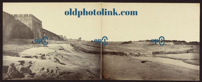 Position taken up by the English and French within the Enclosure of the Temple of the Earth 1860