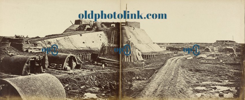 Interior of the Second North Fort, After its Surrender 1860