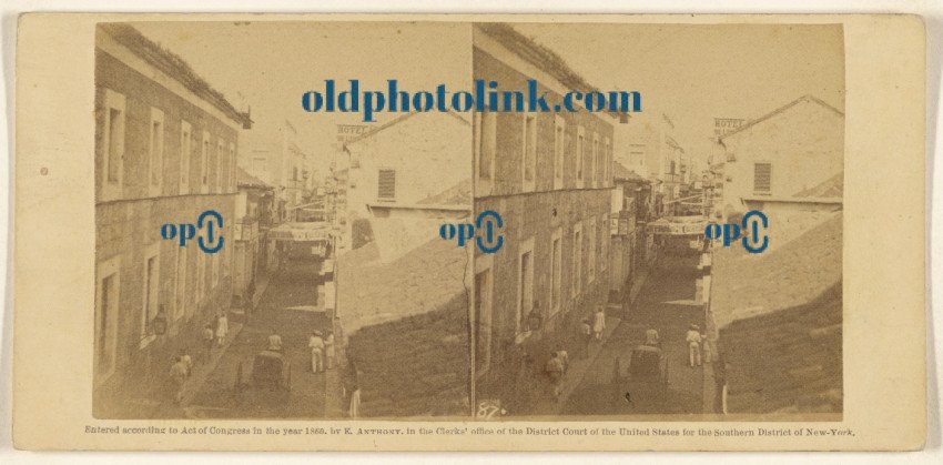 An Instantaneous View  The Calle de Oreilly from the Dominica  1860