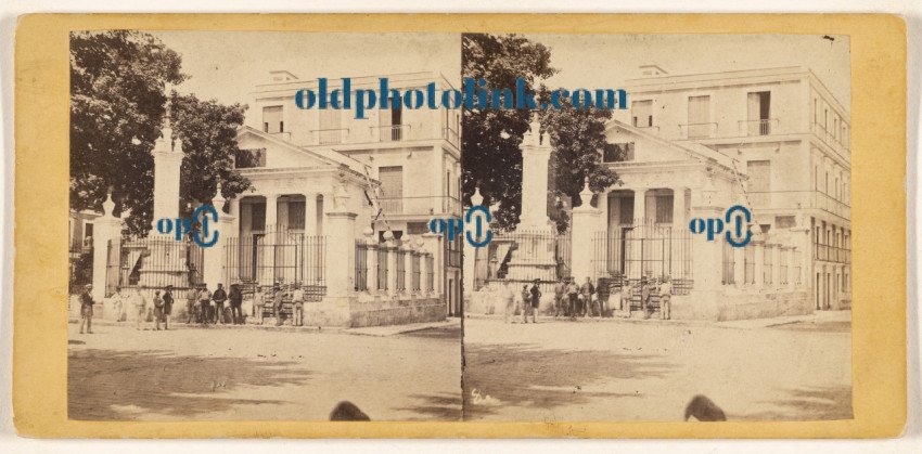 The Grecian Chapel built on the spot where Columbus first said Mass  [Cuba] 1859