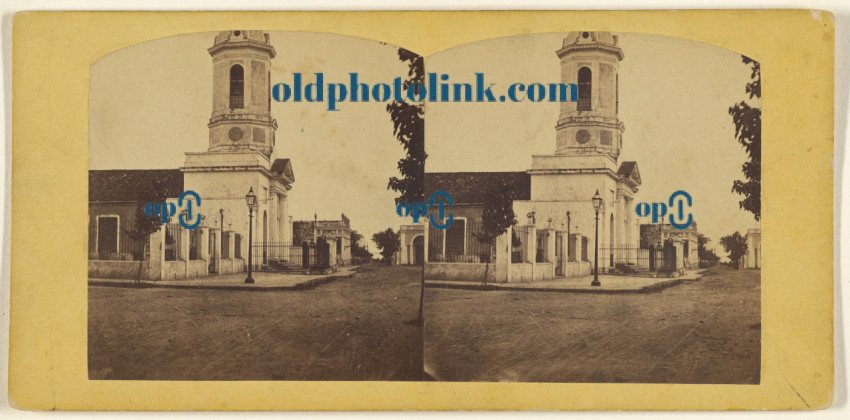 Street view in Cuba 1860