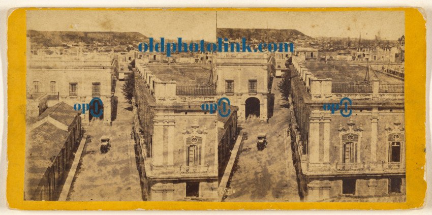 A Panoramic View from the Church of San Domingo  Havana  1860