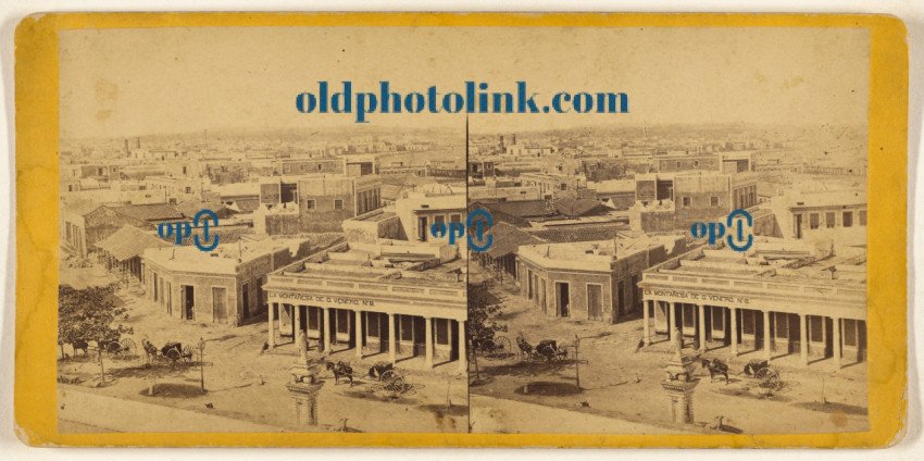 Panoramic View of Havana from the Tacon prison looking west  1860