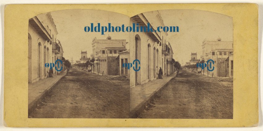 Street view in Cuba 1860