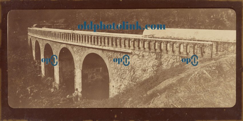 Obras do Abastecimento d'Agua do Rio de Janeiro, Aqueducto do Rio de Sto  Antonio  Ponte Curva 1876