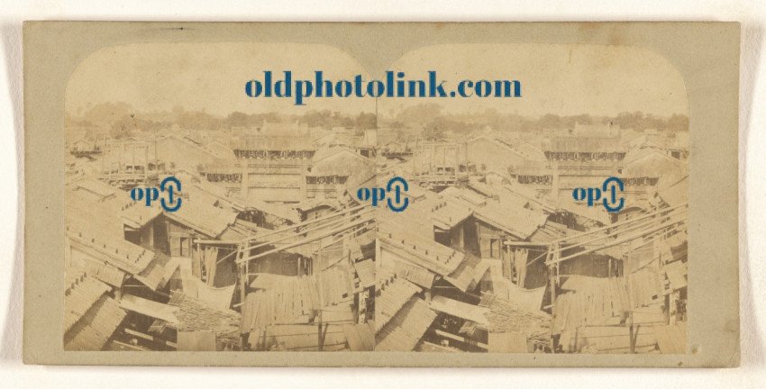 Canton  Panorama taken from the Walls, and looking outside the City 1858
