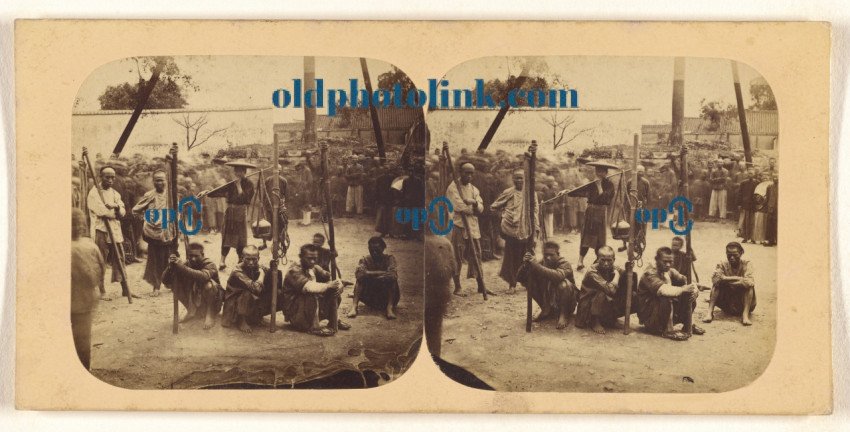 Canton  Group of Coolies, or Street Porters  1860