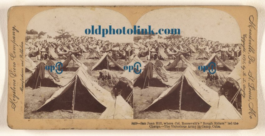 The Victorious Army in Camp, Cuba  1898