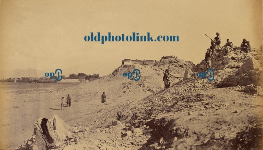 The River gorge, two miles from Bassaule Camp 1878