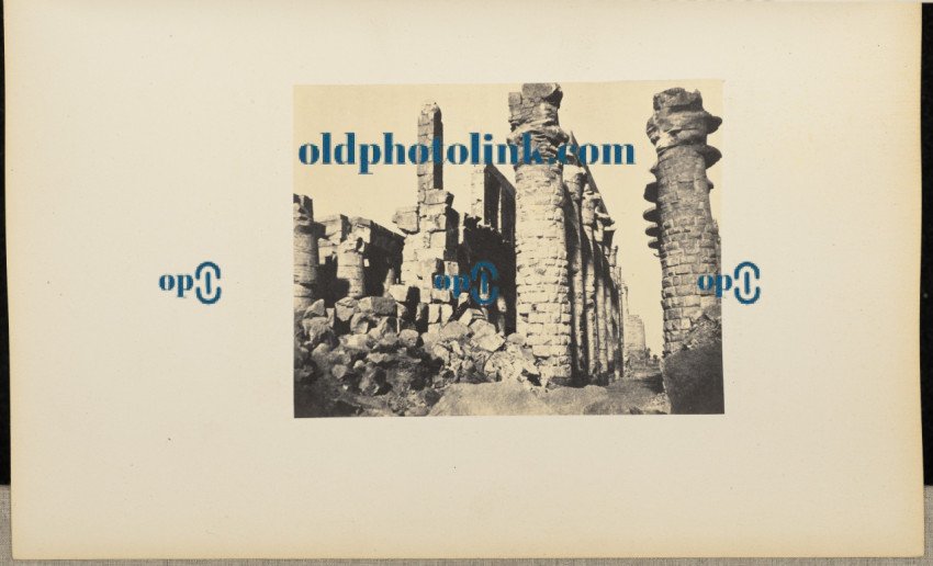 Ruins at the entrance of the Hypostyle Hall 1859