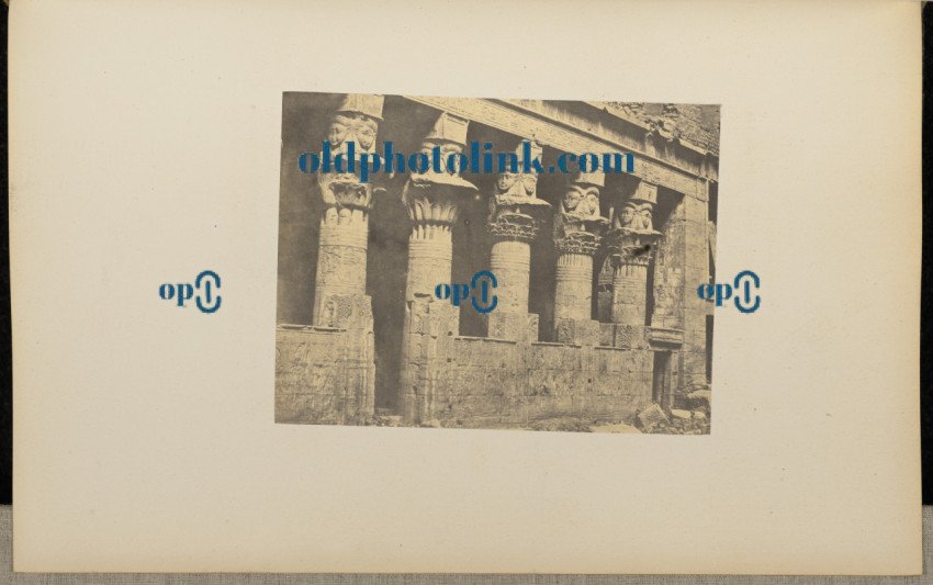 Columns at the Temple of Isis at Philæ 1859