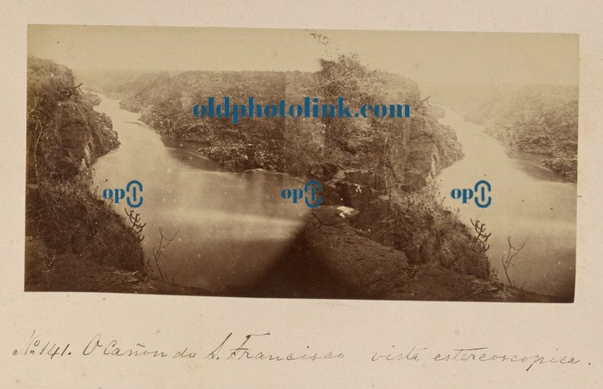 A cañon do São Francisco vista estereoscopica 1875