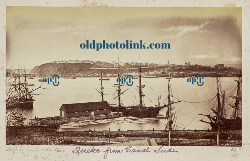 Quebec from Canal Sud 1872