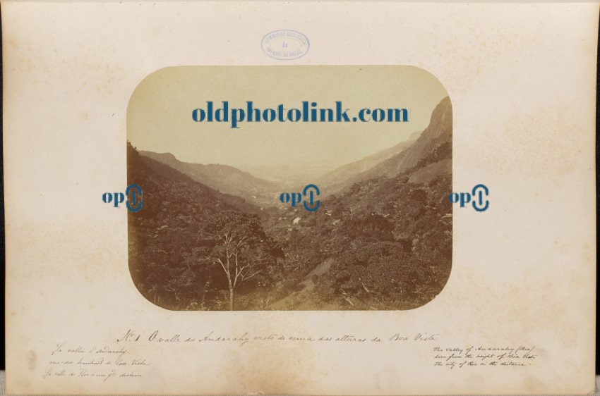 The Andarahy valley seen from above the Boa Vista hills 1875