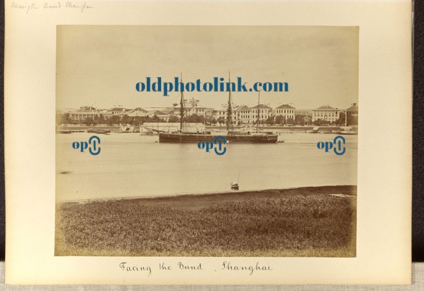 Facing the Bund, Shanghai 1870