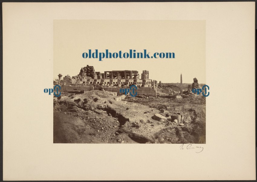 Overview of the site of Karnak, Thebes, Egypt 1860