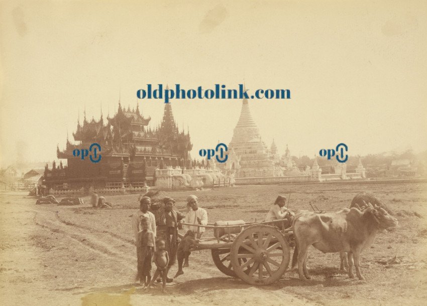 Pagoda and Kyaung Built by the Captain of King Thibaw Min's Bodyguard 1890
