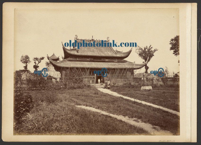 Fenced in temple 1872