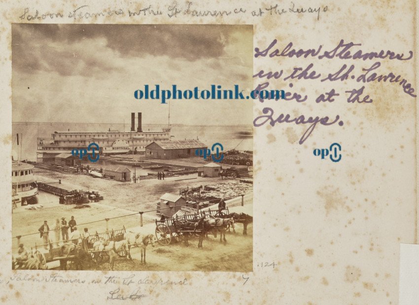 Saloon Steamers on the Saint Laurence 1861