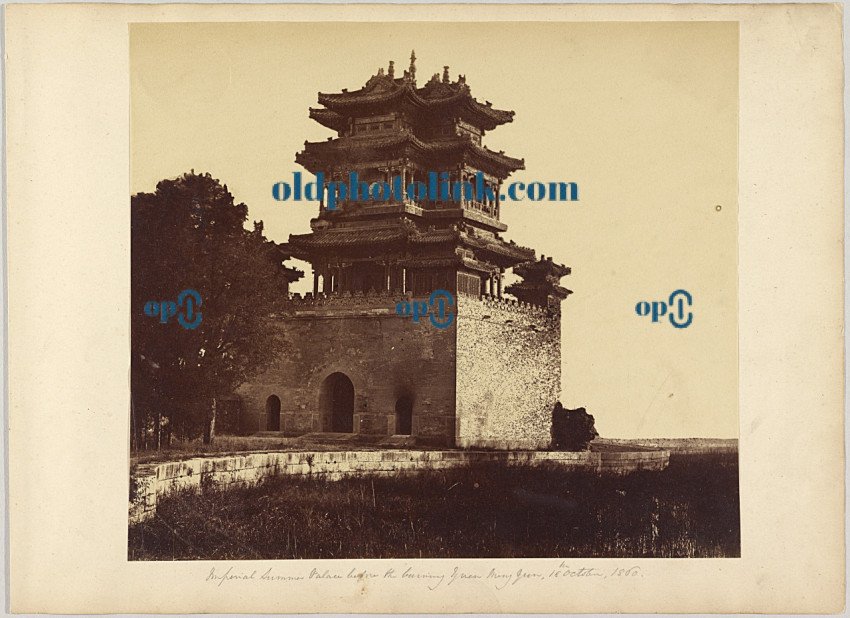 Imperial Summer Palace before the of Burning Yuan Ming Yuan, October 18, 1860