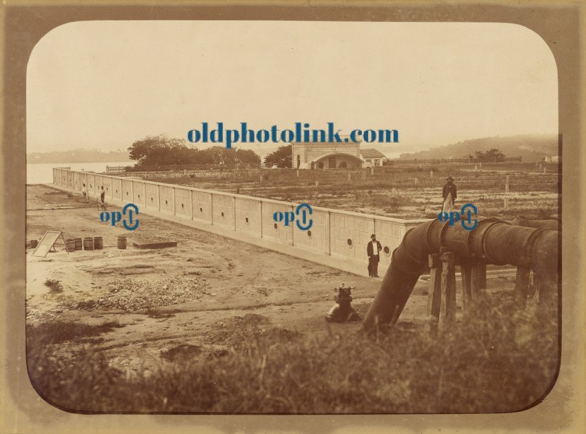 Water Supply Works in Rio de Janeiro, D Pedro II Reservoir (Morro do Pedregulho), General View (1882)