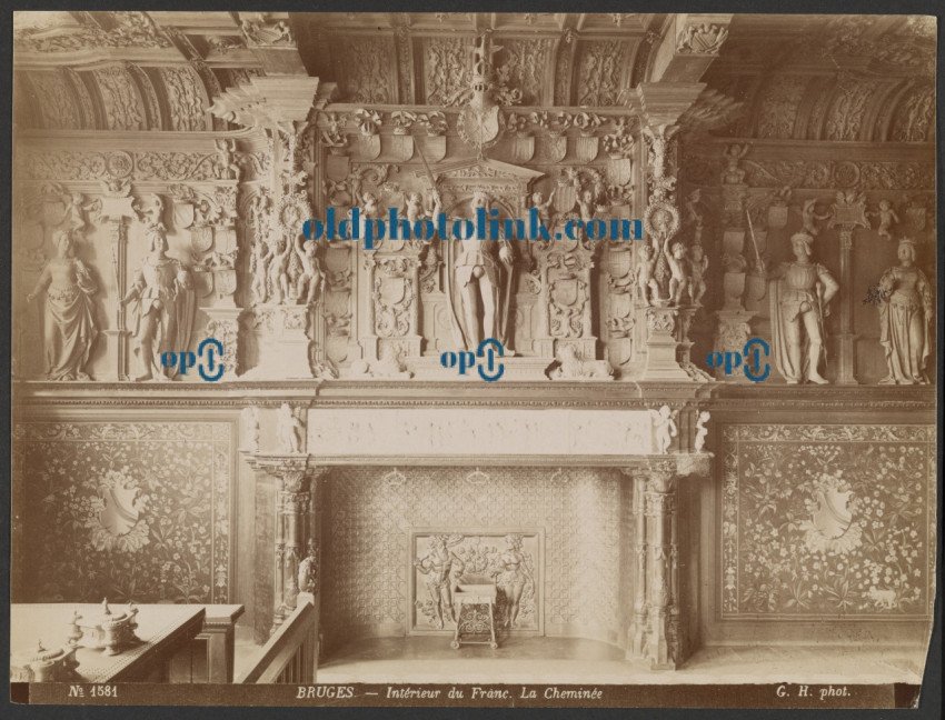 Bruges Interior of the Franc La Cheminée 1856