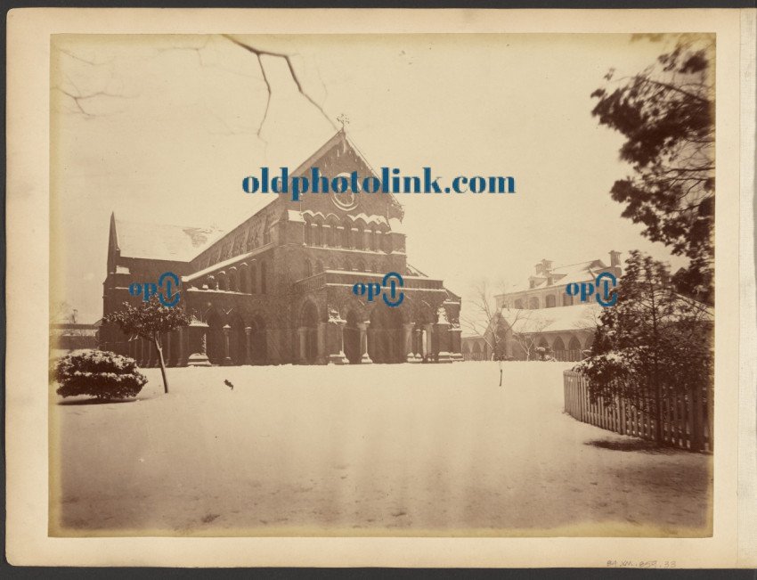 Holy Trinity Church during winter, Shanghai 1870
