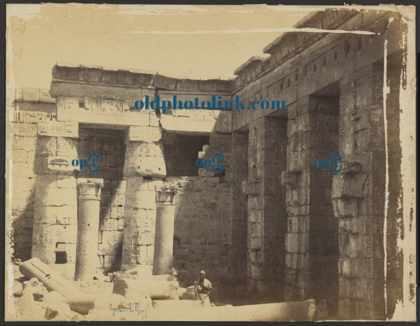 Mortuary Temple of Ramses III 1860