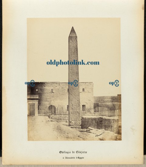 Cleopatra's Needle, Alexandria, Egypt 1860