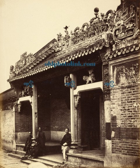 Temple in North Street, Canton, China 1860