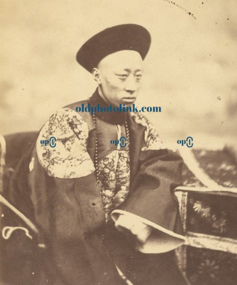 Portrait of Prince Kung, Brother of the Emperor of China, Who Signed the Treaty 1860