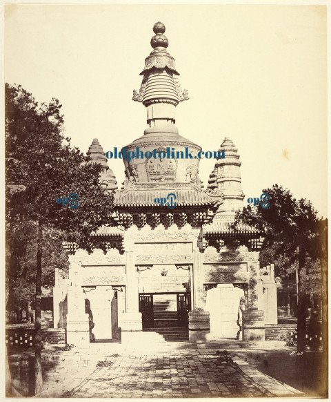 Thibetan Monument in the Lama Temple, Peking 1860