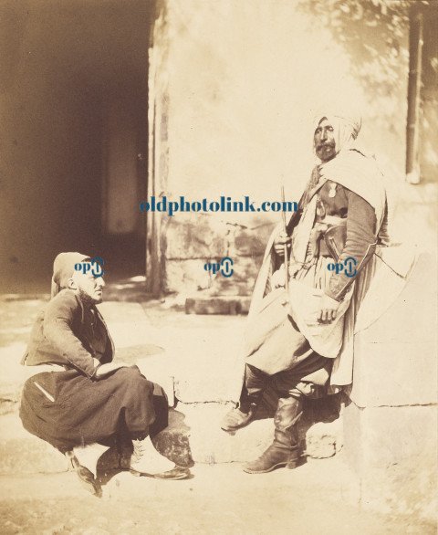 Zouave and Spahi, Attendants of Maréchal Pelissier  1855